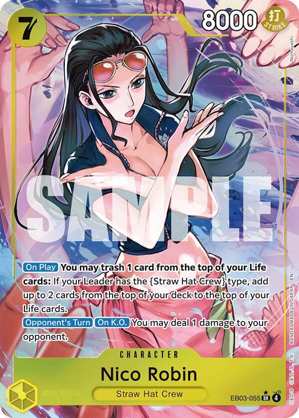 Nico Robin 055 Alternate Art EB03-055 carta