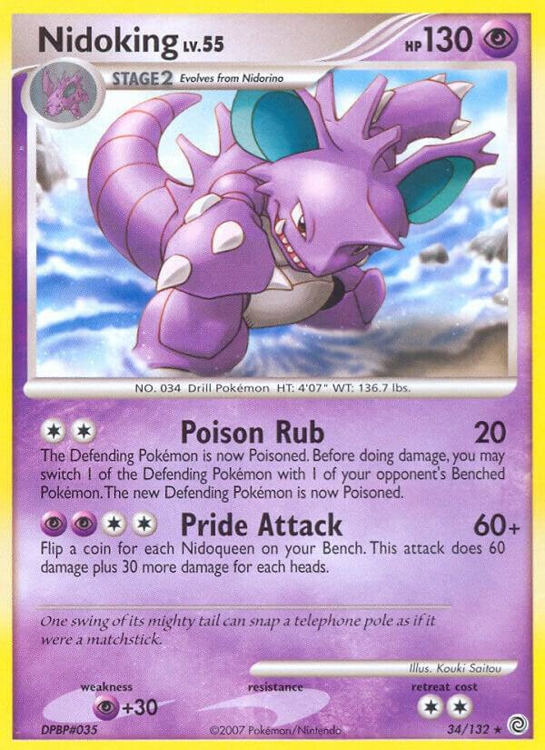 Nidoking 34/132 card