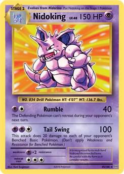 Nidoking 45 108 XY Evolutions 045/108 carta