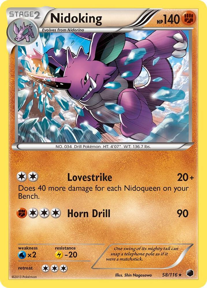 Nidoking 58/116 card
