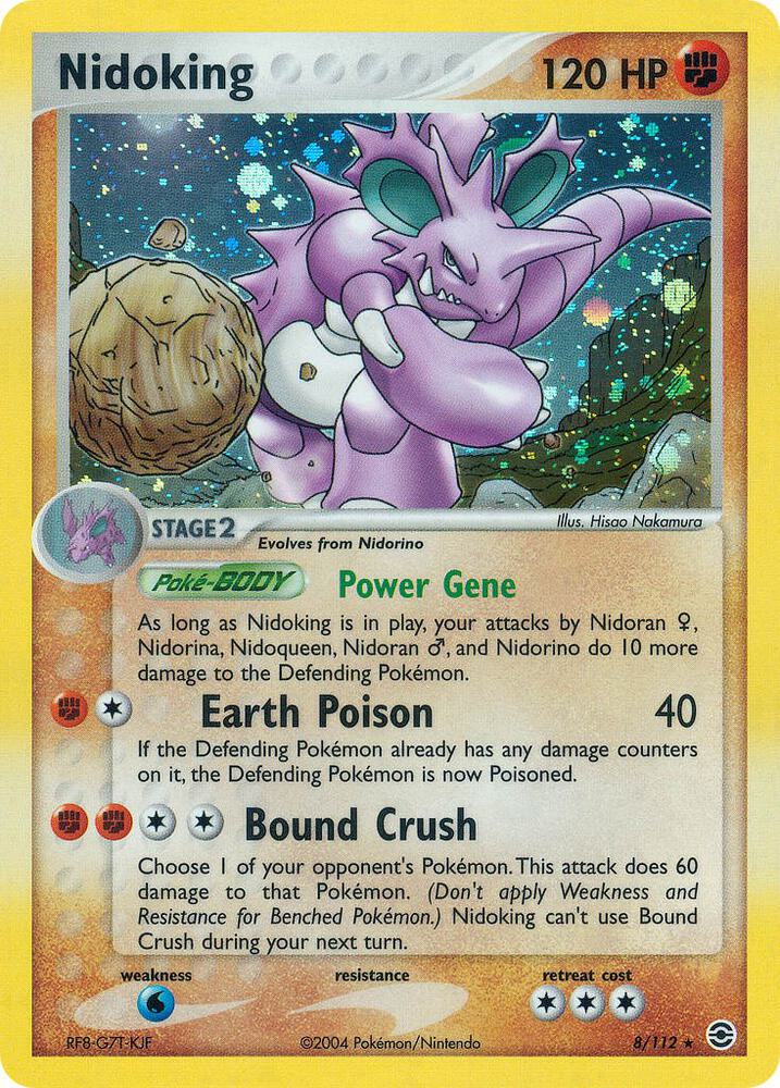 Nidoking 8/112 card