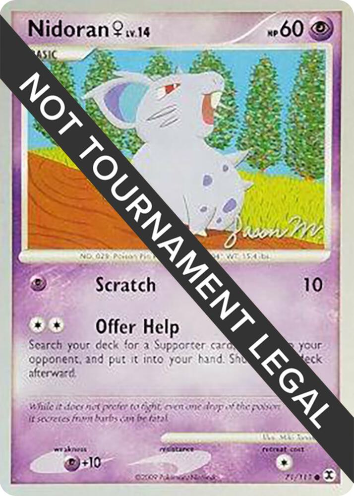 Nidoran F 2009 Jason Martinez 71/111 card
