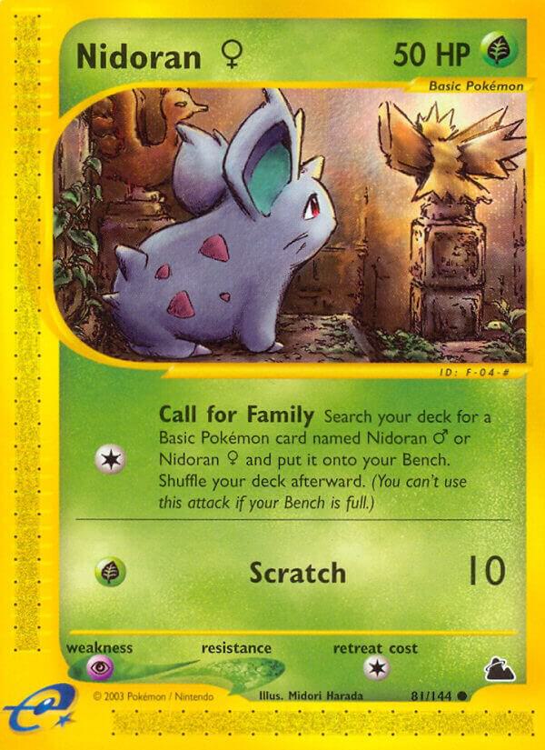 Nidoran F 81 081/144 card