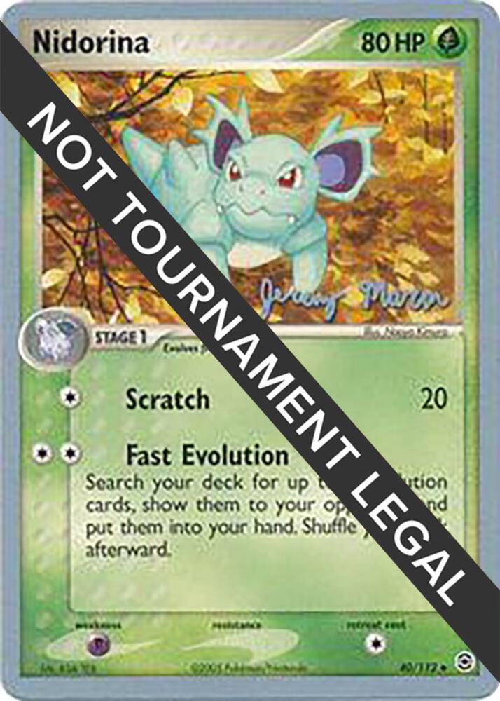 Nidorina 2005 Jeremy Maron 40/112 card