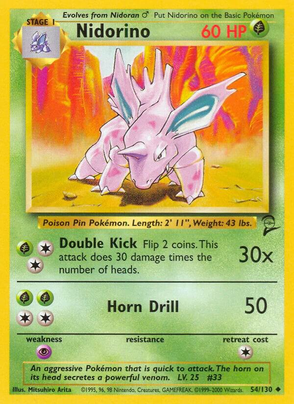 Nidorino 054/130 carta