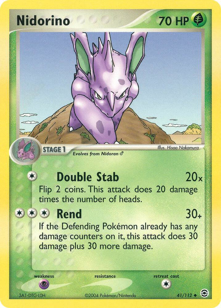 Nidorino 41/112 card