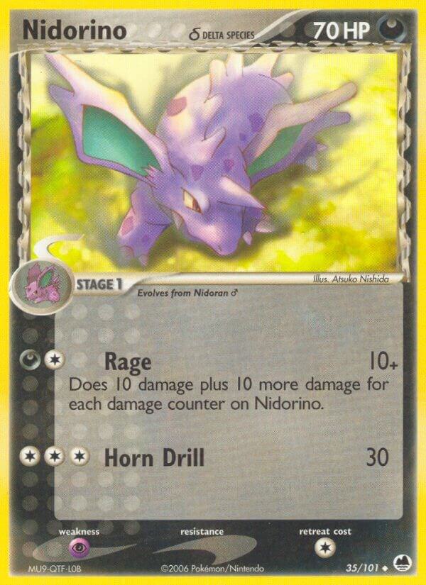 Nidorino Delta Species 35/101 card