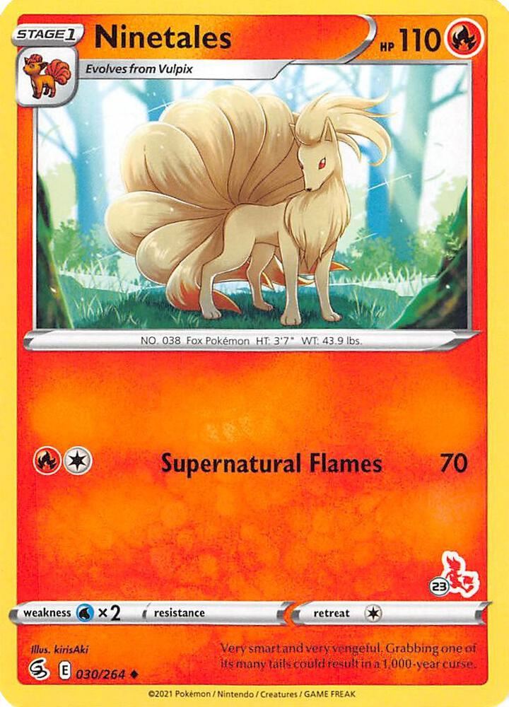 Ninetales 030 264 23 Cinderace Stamped