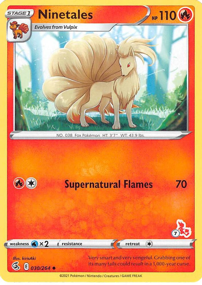 Ninetales 030 264 7 Cinderace Stamped