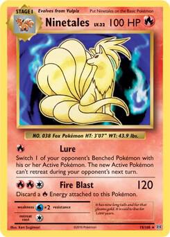 Ninetales 15 108 XY Evolutions Non Holo 015/108 card