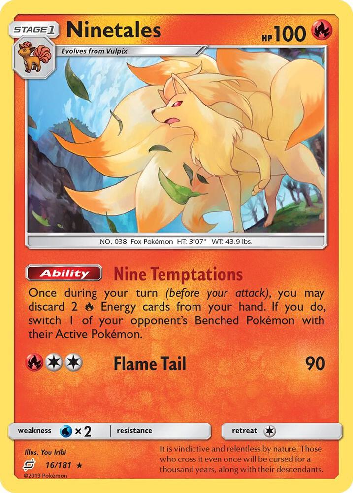 Ninetales 16/181 card