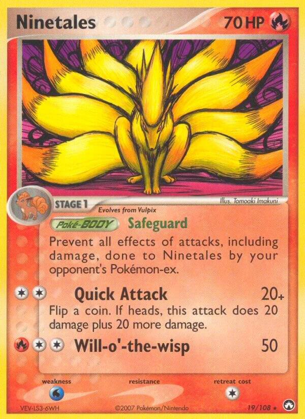 Ninetales 19/108 card