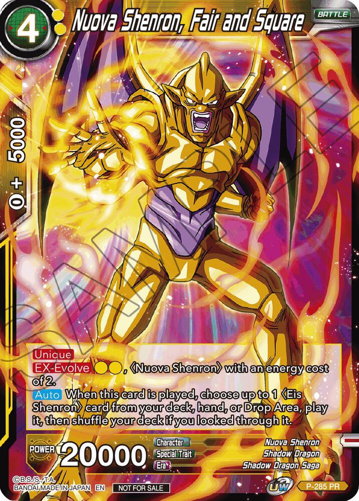 Nuova Shenron Fair and Square Unison Warrior Series Tournament Pack Vol3 P-285