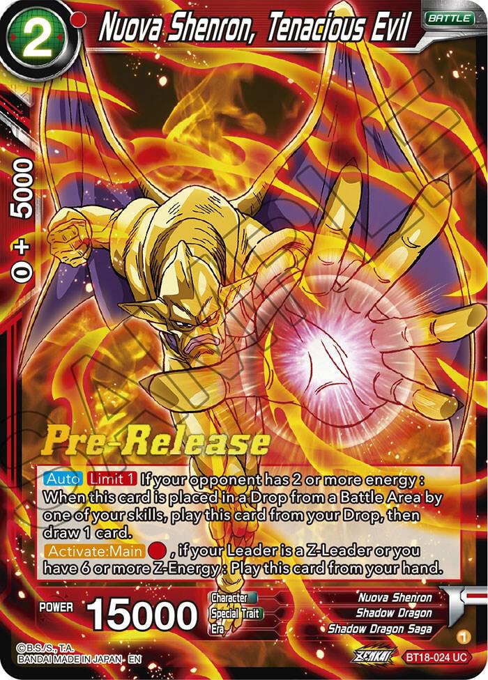 Nuova Shenron Tenacious Evil BT18-024