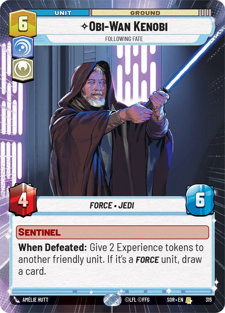 Obi Wan Kenobi Following Fate Hyperspace 315 card
