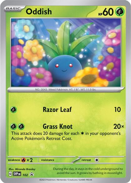 Oddish 102 card