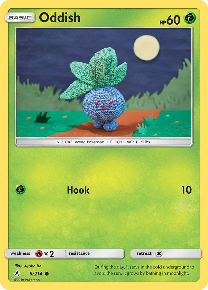 Oddish 6 6/214 carta