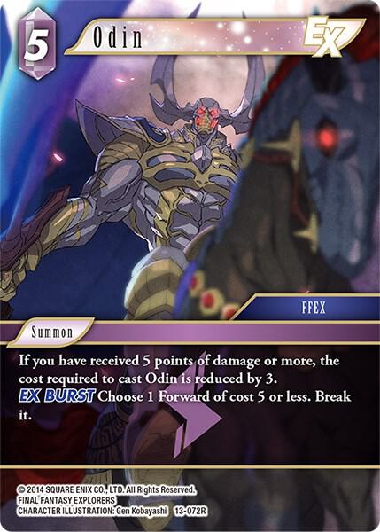 Odin EX 13-072R card