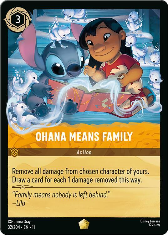 Ohana Means Family 32/204 card