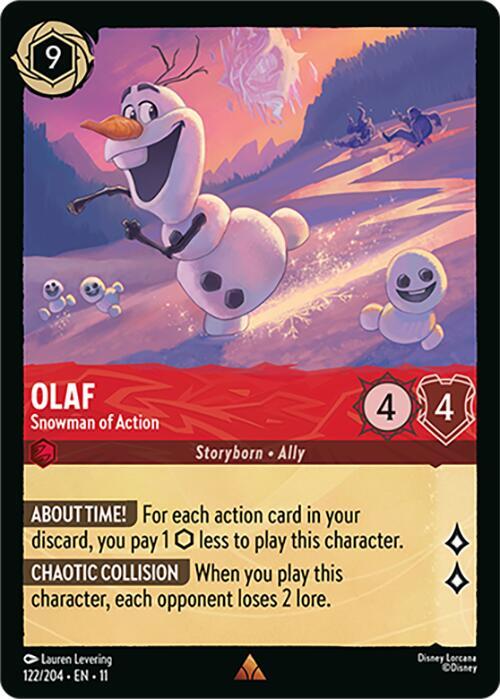 Olaf Snowman of Action 122/204 carta