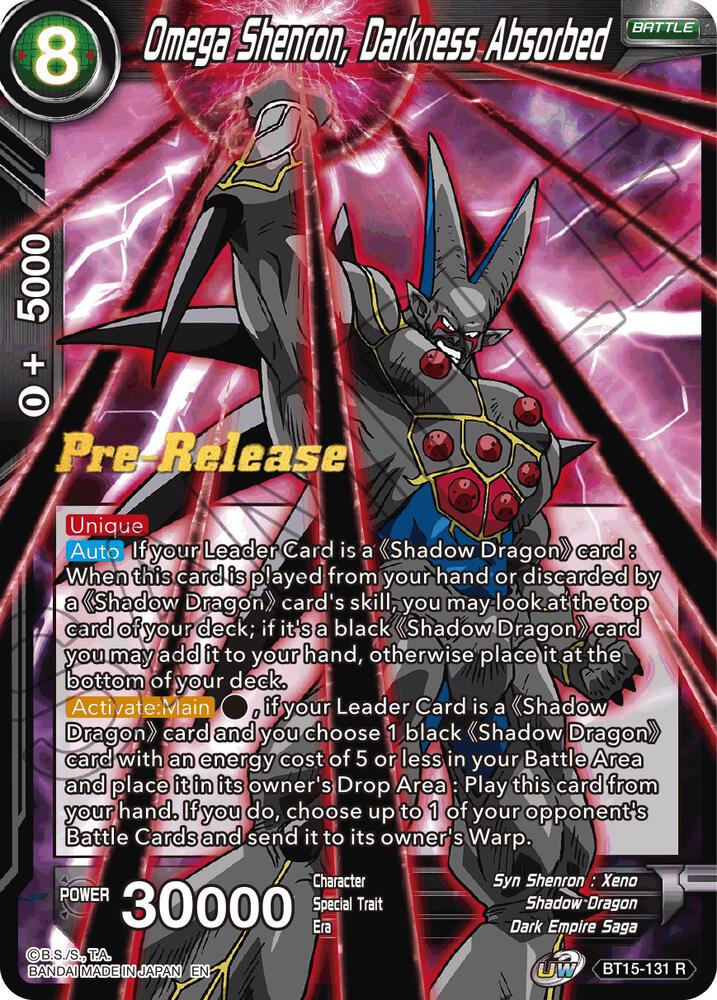 Omega Shenron Darkness Absorbed BT15-131