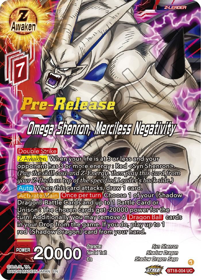 Omega Shenron Merciless Negativity BT18-004