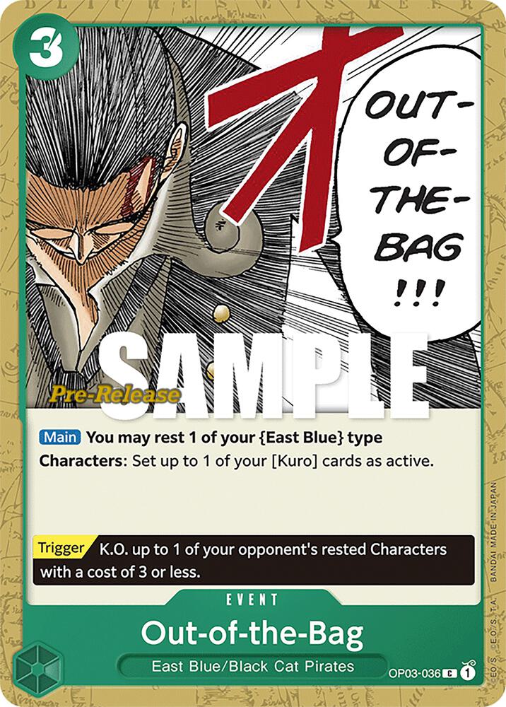 Out of the Bag OP03-036 carta
