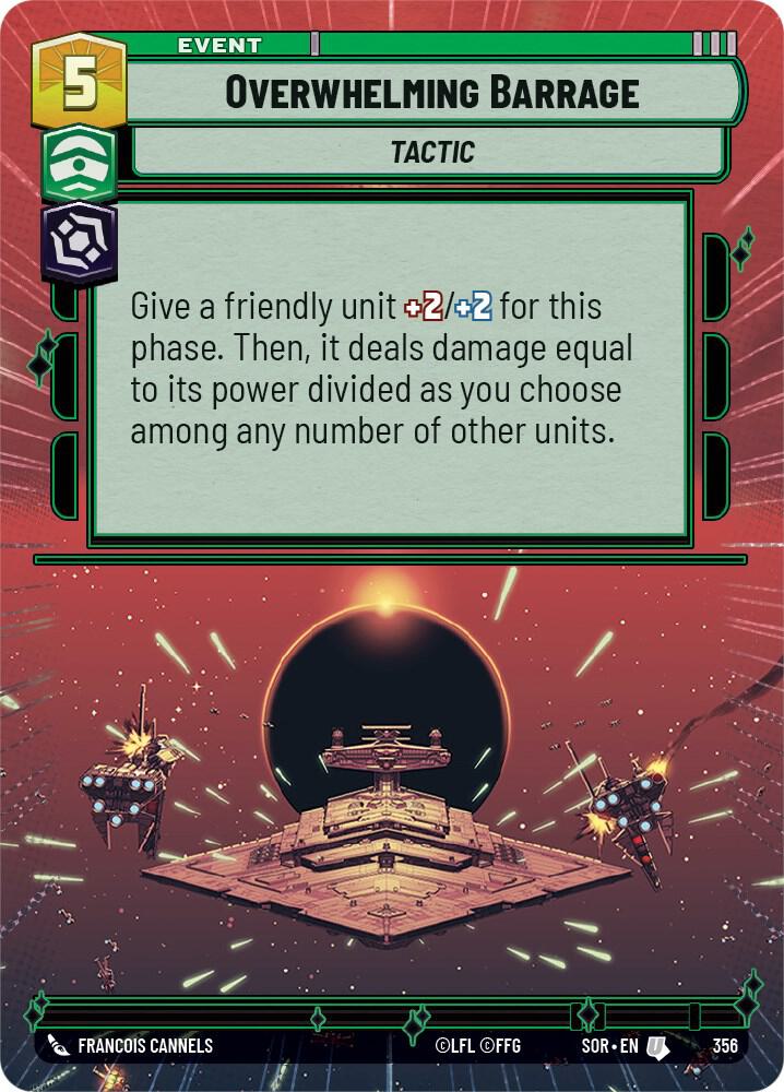 Overwhelming Barrage Hyperspace 356 card