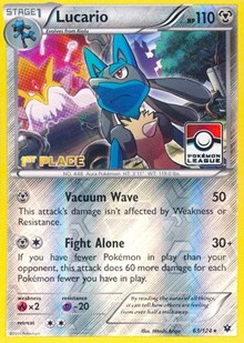 Lucario - 63/124 (Pokemon League) [1st Place] 063/124
