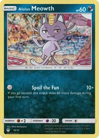 Alolan Meowth - 10/12 010/012