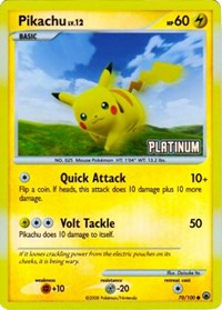 Pikachu - 70/100 [Platinum] 070/100