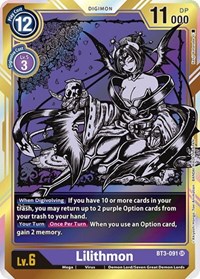 Lilithmon (Alternate Art) BT3-091 SR