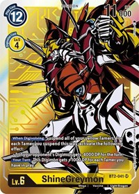 ShineGreymon (Alternate Art) BT2-041 SR