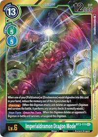 Imperialdramon Dragon Mode (Secret Rare) (Alternate Art) BT3-111 SEC