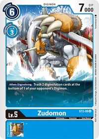 Zudomon - ST2-09 (Tamer Battle Pack 1) ST2-09 U