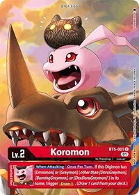Koromon - BT5-001 (Premier TO Event June 2021) BT5-001 U