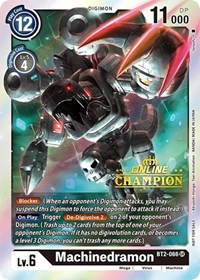 Machinedramon - BT2-066 (2021 Championship Online Regional) [Online Champion] BT2-066 SR