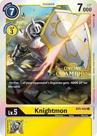 Knightmon - BT5-042 (2021 Championship Online Regional) [Online Champion] BT5-042 C