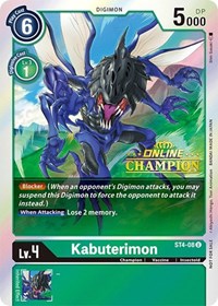 Kabuterimon - ST4-08 (2021 Championship Online Regional) [Online Champion] ST4-08 U