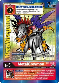 MetalGreymon (Alternate Art) EX1-008 R