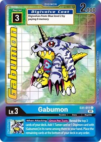 Gabumon (Alternate Art) EX1-011 U