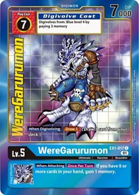 WereGarurumon (Alternate Art) EX1-017 C