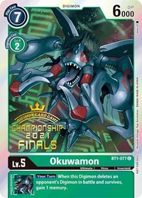 Okuwamon (2021 Championship Finals Event Pack Alt-Art Gold Stamp Set) BT1-077 C