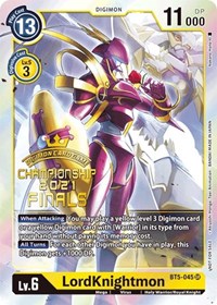 LordKnightmon (2021 Championship Finals Event Pack Alt-Art Gold Stamp Set) BT5-045 SR