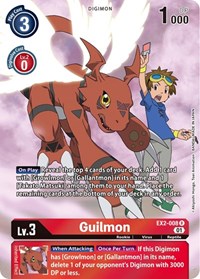 Guilmon (Alternate Art) EX2-008 R