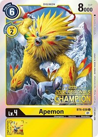 Apemon (2022 Championship Online Regional) [Online Champion] BT6-038 C