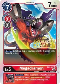 Megadramon (2022 Championship Online Regional) [Online Champion] EX1-007 C