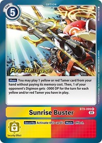 Sunrise Buster BT9-099 R