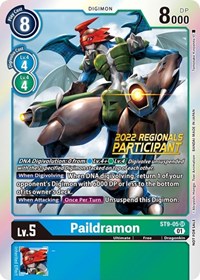 Paildramon (2022 Championship Offline Regional) [Online Participant] ST9-05 SR