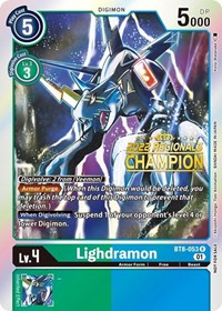 Lighdramon (2022 Championship Offline Regional) [Online Champion] BT8-053 R